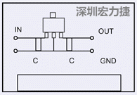 圖3：降壓電路的PCB設(shè)計示例。